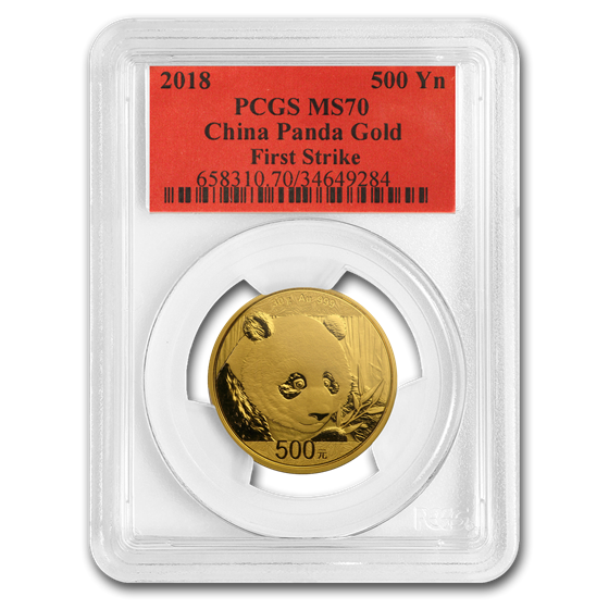 2018 China 30 Gram Gold Panda MS-70 PCGS (FS) 2018 China 30 Gram Gold Panda MS-70 PCGS (FS)